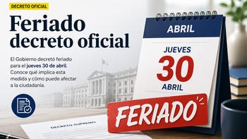 Oficial en Argentina: decretan feriado el jueves 30 de abril