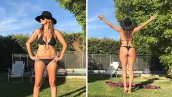 María Fernanda Callejón diosa a los 51: mostró su lomazo al natural en la pileta