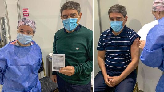 Quirós se vacunó contra el Covid-19: Siento emoción