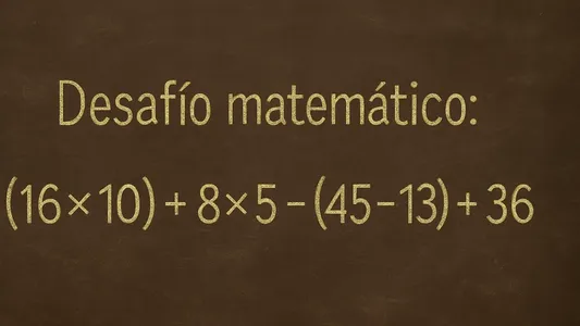 Desafío matemático: la complicada cuenta que pocos logran resolver