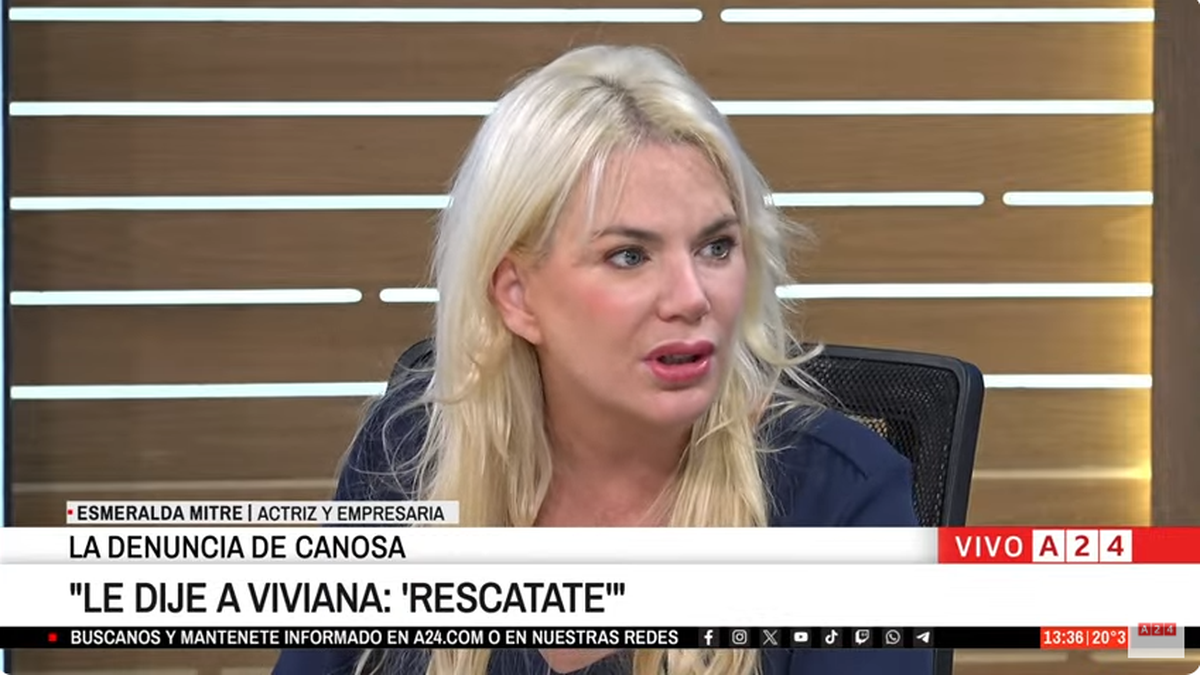 Esmeralda Mitre en exclusivo con A24. (Foto: Youtube A24).