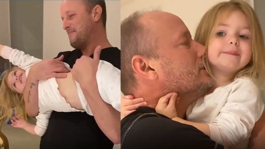 El tierno y muy cómplice reencuentro de Martín Insaurralde con su hija Chloé