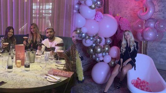 El Kun Agüero sorprendió a su novia en el día de su cumpleaños