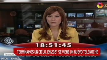 Así fue la extraña despedida de Telenoche a María Laura Santillán