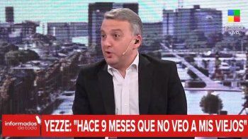 Mariano Yezze contó su historia de vida en Arias: Hace nueve meses que no veo a mis viejos, es duro