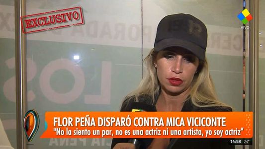 Flor Peña le contestó a Mica Viciconte: Es una mediática que puede llegar a ser algo