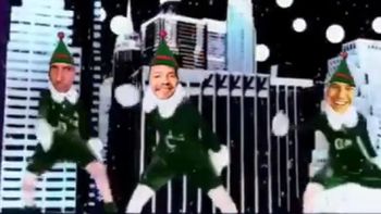 El desopilante video navideño de Marcelo Tinelli con su hijo Francisco y El Tirri