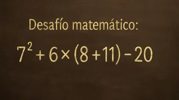 La regla esencial para resolver este desafío matemático es conocido como PEMDAS (por sus siglas en inglés) o jerarquía de operaciones.