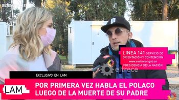 El Polaco habló por primera vez de la muerte de Jorge, su padre: Pasé los días más tristes de mi vida