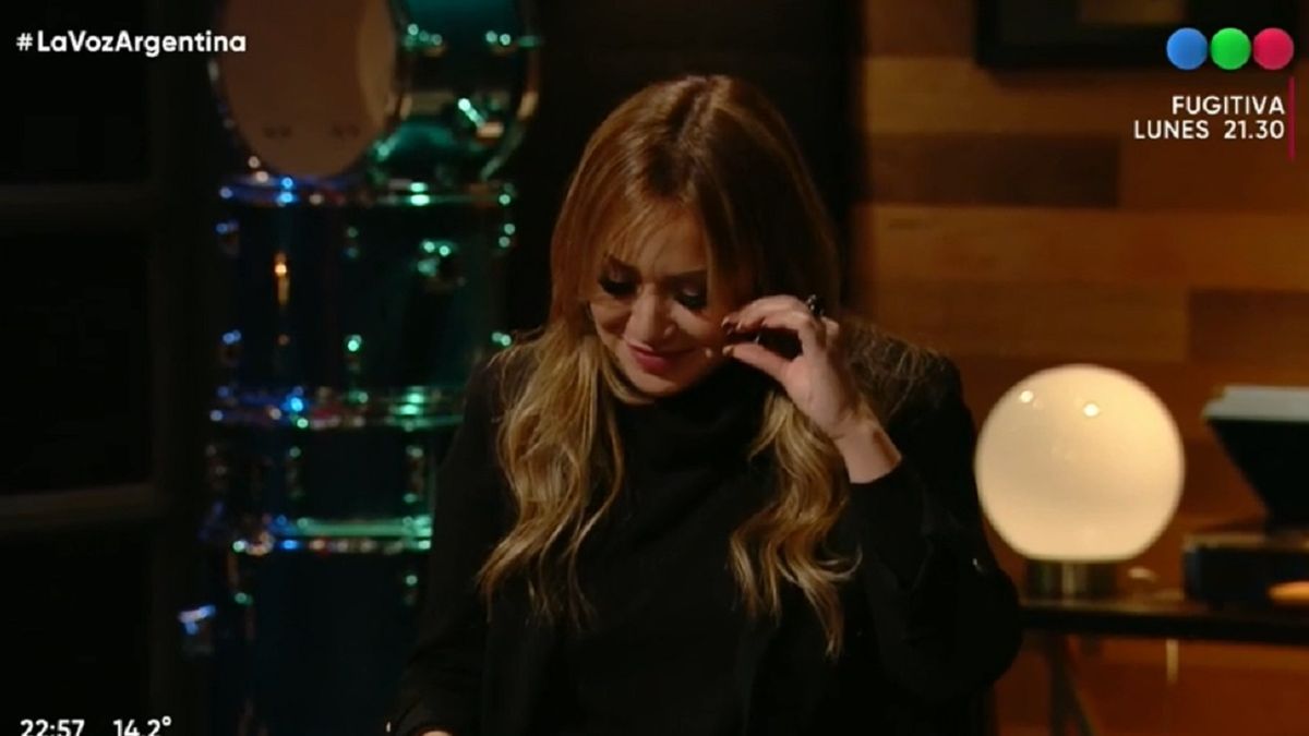 La emoción de Karina La Princesita en La Voz Argentina 2022