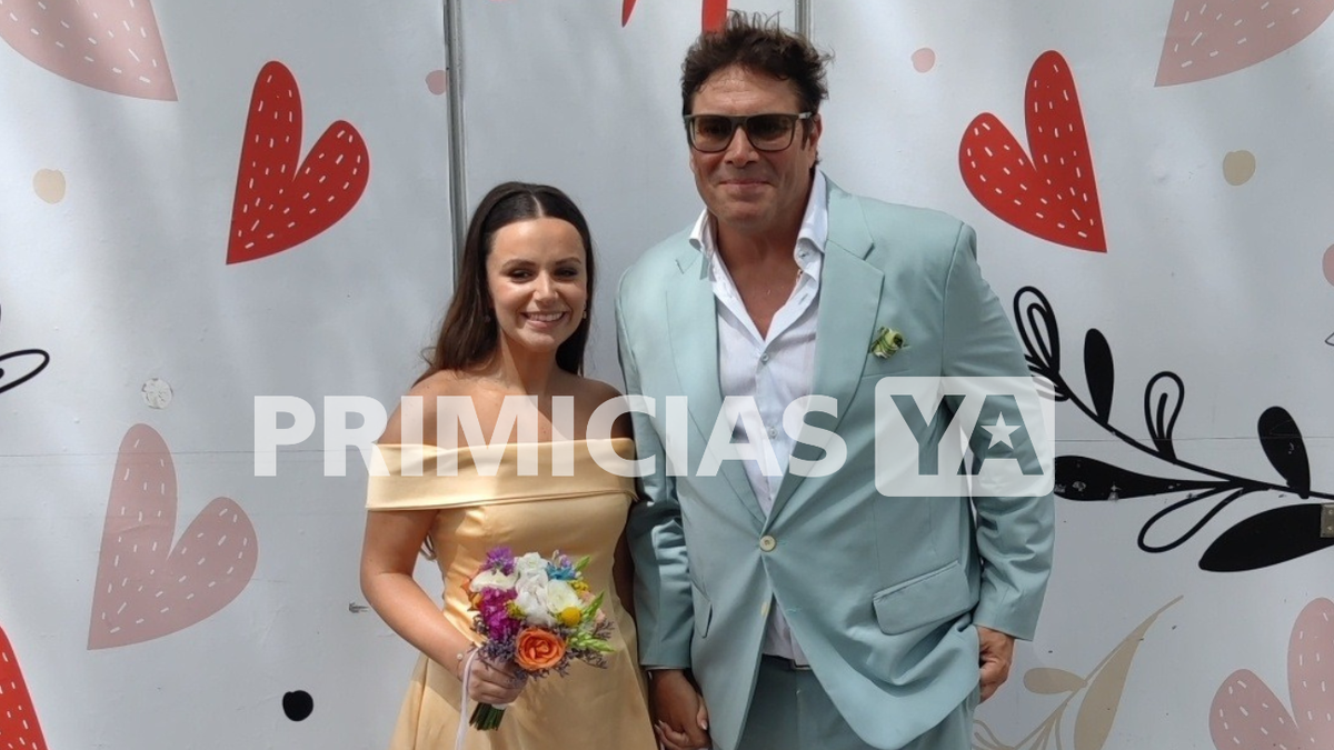 Matías Alé y Martina, felices y muy enamorados.
