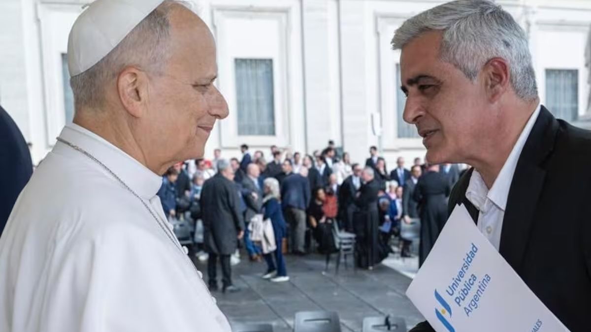 El Papa León XIV recibió del presidente de Franco Bartolacci