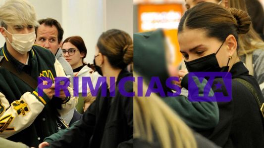 China Suárez viajó con Rusherking y sus hijos a Disney: las fotos de la pareja en Ezeiza