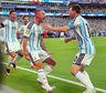 El golazo de cabeza de Alexis Mac Allister para abrir el partido de la Selección Argentina ante Suiza