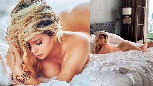 Al desnudo: Wanda Nara mostró el backstage de sus fotos sin ropa