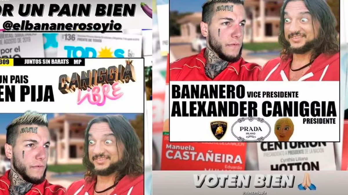 Alex Caniggia vot&oacute; a Javier Milei y escribi&oacute; un tremendo mensaje en Twitter