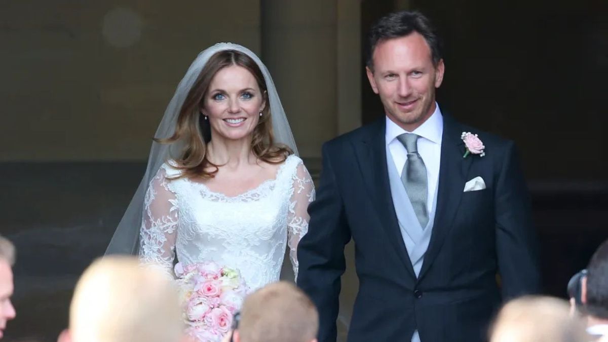 Christian Horner con su esposa, Geri Halliwell, ex Spice Girl.