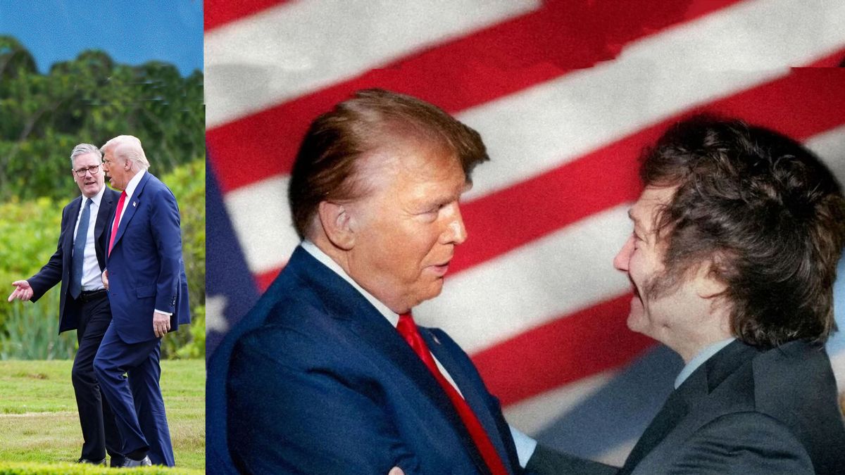 ¿Cuál es el mejor aliado para Trump? ¿Starmer o Milei? De esa respuesta puede surgir una esperanza para el reclamo por Malvinas. (Foto: A24.com)