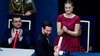 El emotivo discurso de la princesa Leonor al entregarle el Premio Princesa de Asturias a Lionel Messi
