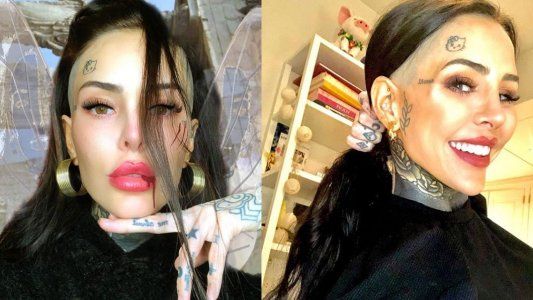 Por aburrimiento, Cande Tinelli se hizo así misma dos nuevos piercings en la cara
