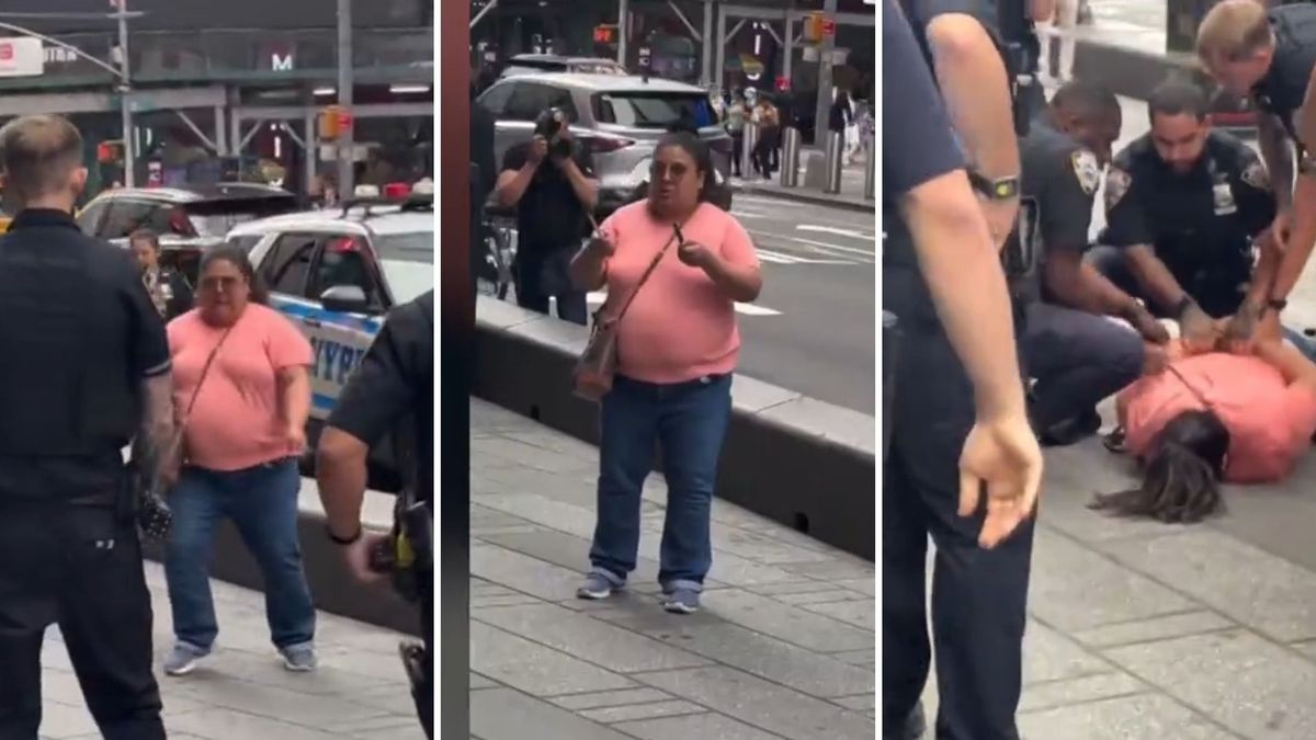 Una mujer de 49 años atacó con dos cuchillos a dos personas. Una de las víctimas murió y la atacante falleció tras recibir disparos. (Foto: captura de pantalla)