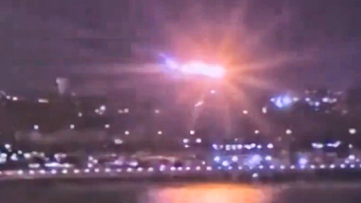 Las nuevas imágenes muestran cómo fue la tragedia aérea en Washington (Foto: captura de video).