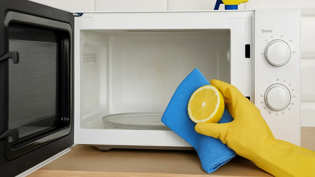 Cómo limpiar el microondas sin dañarlo: método fácil