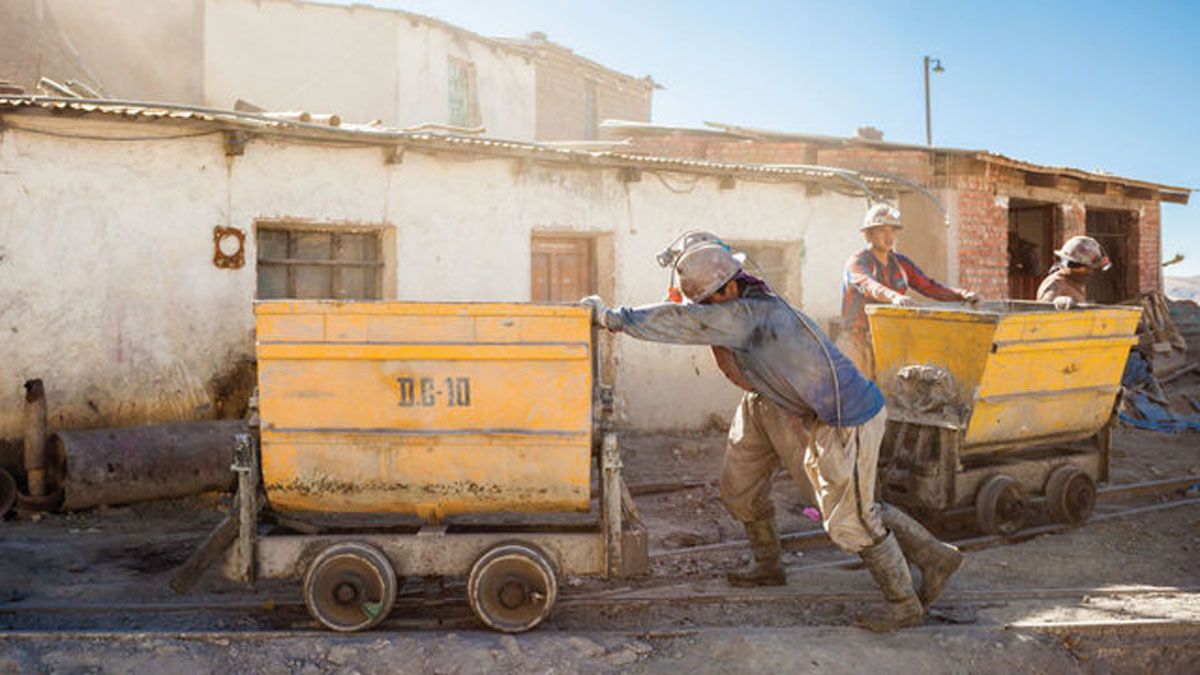 Mineros en Potosí