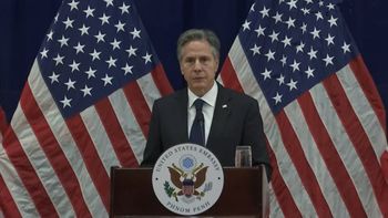 El secretario de Estado norteamericano, Antony Blinken, fue el encargado de expresar la condena al atentado contra Cristina Kirchner (Foto: AP). El secretario de Estado norteamericano, Antony Blinken, fue el encargado de expresar la condena al atentado contra Cristina Kirchner (Foto: AP).