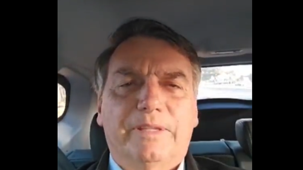 Jair Bolsonaro le envió un mensaje de apoyo a Javier Milei antes de las PASO. (Captura)