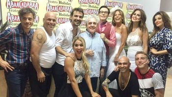 Antonio Gasalla y Marcelo Polino visitaron al elenco de Abracadabra