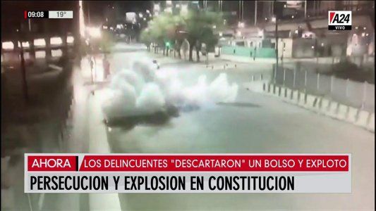 Persecución y explosión en Constitución: dos detenidos