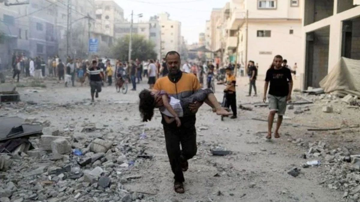 Misiles se Israel cayeron en una zon humanitaria de la franja de Gaza y mató a 40 personas. (Foto: Gentileza Al Jazeera)