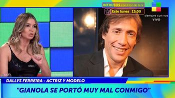 dallys ferreira apunto contra fabian gianola: se porto muy mal y vivi situaciones desagradables