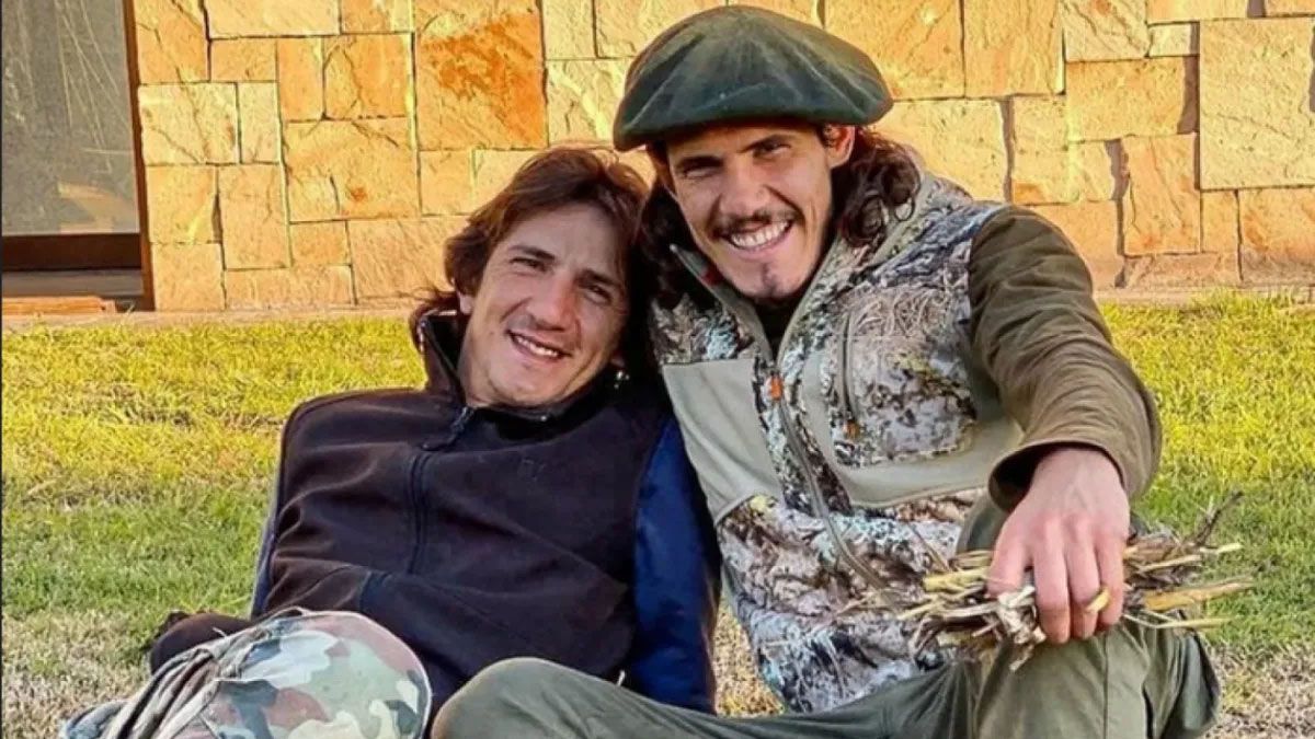 Edinson Cavani y su hermano&nbsp;