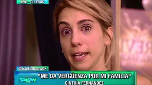 Cinthia Fernández se quebró en llanto al hablar del video prohibido