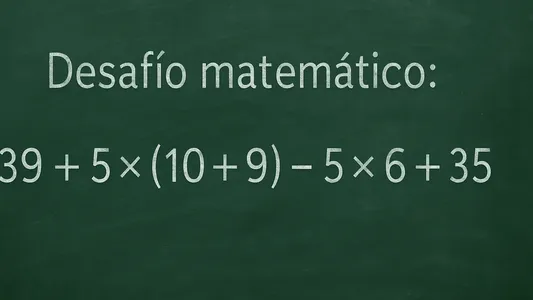 Desafío matemático: ¿en cuánto tiempo lográs resolverlo?