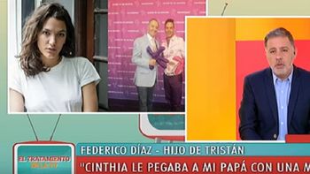 Federico Díaz, el hijo de Tristán: Cinthia le pegaba a mi papá con una mochila