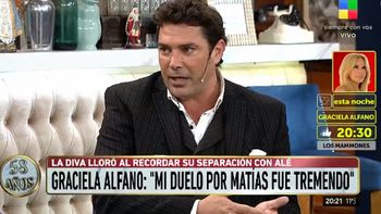 Matías Alé: Qué lastima que Graciela no se acordó de esto cuando estuve internado