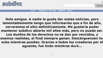 Subdivx cierra: ¿Qué pasó con la página para descargar subtítulos?