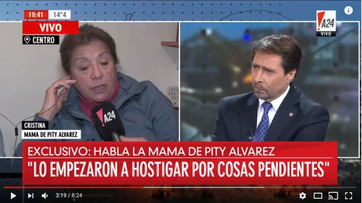 Habló La Mamá De Pity Álvarez Mi Hijo No Es Un Asesino Le Hicieron Una Emboscada 