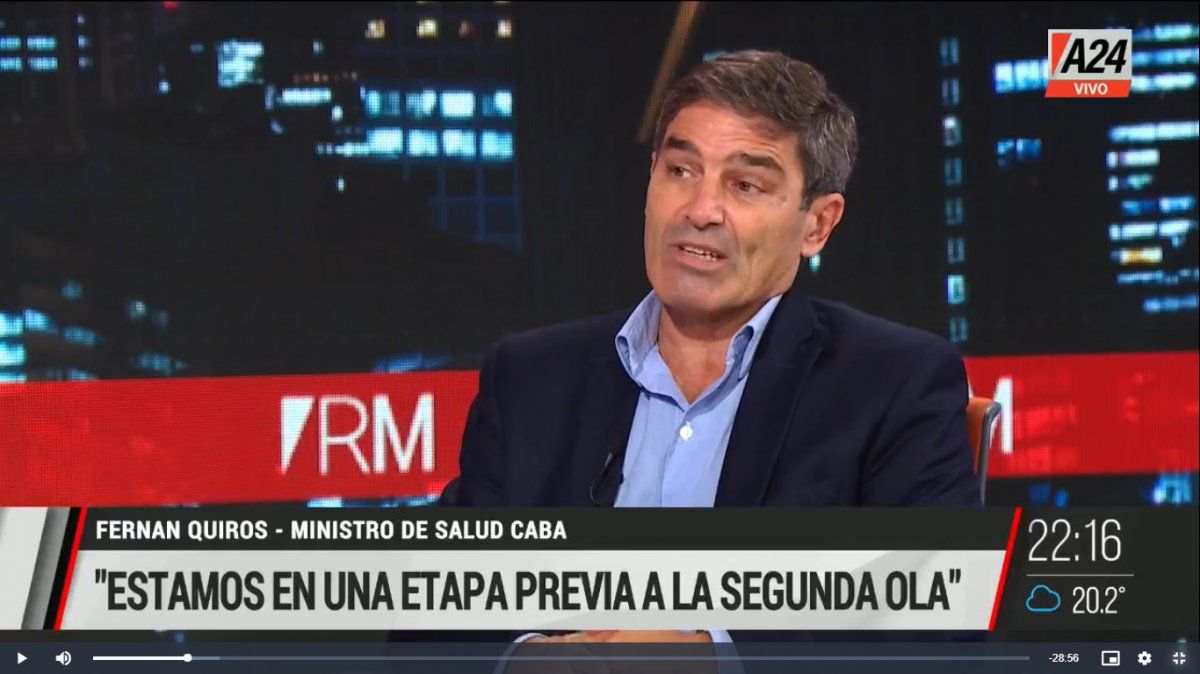 Fernán Quirós habló sobre la segunda ola de coronavirus y la posibilidad de que se expandan las nuevas cepas de Covid-19.