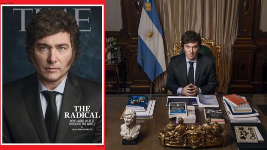 El radical: Javier Milei, en la tapa de la última edición de la revista TIME