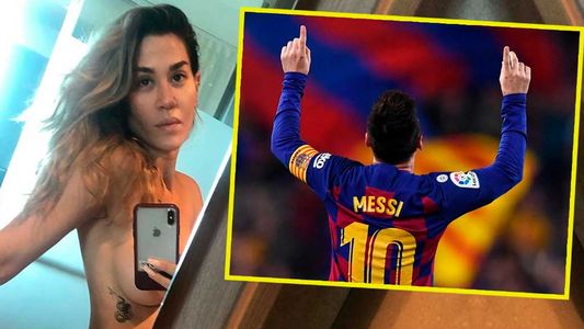 Jimena Barón y su particular manera de festejar los goles de Lio Messi