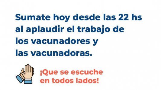Convocan a aplauso colectivo a vacunadores