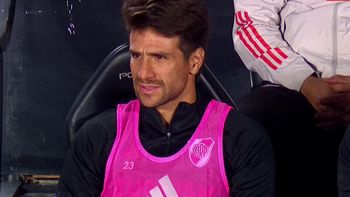 Ponzio se mostró emocionado en el Monumental. Ponzio se mostró emocionado en el Monumental.