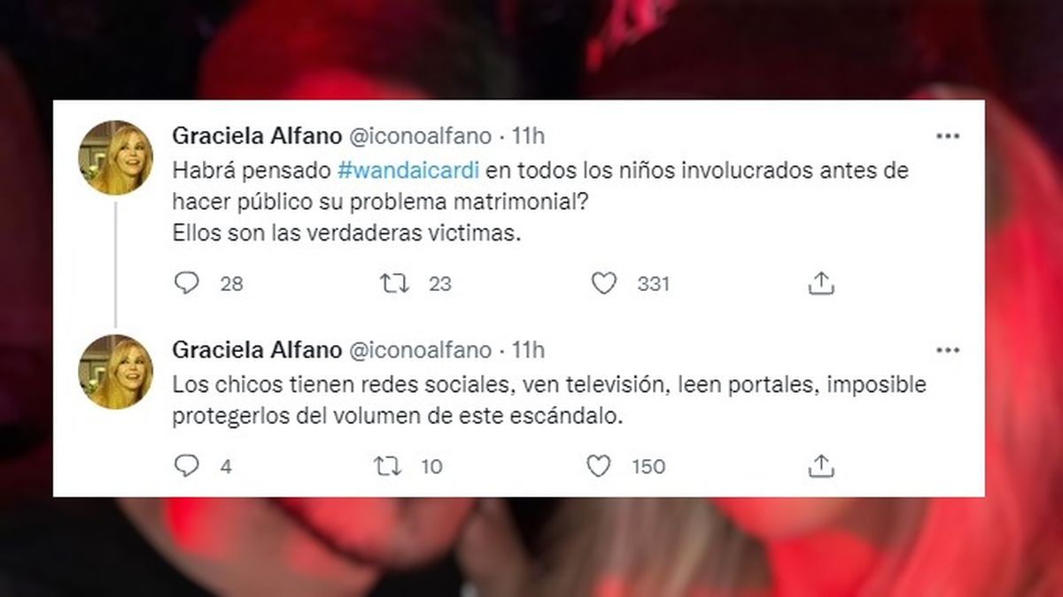 Según Graciela Alfano, las víctimas de todo este escándalo son los chicos. 