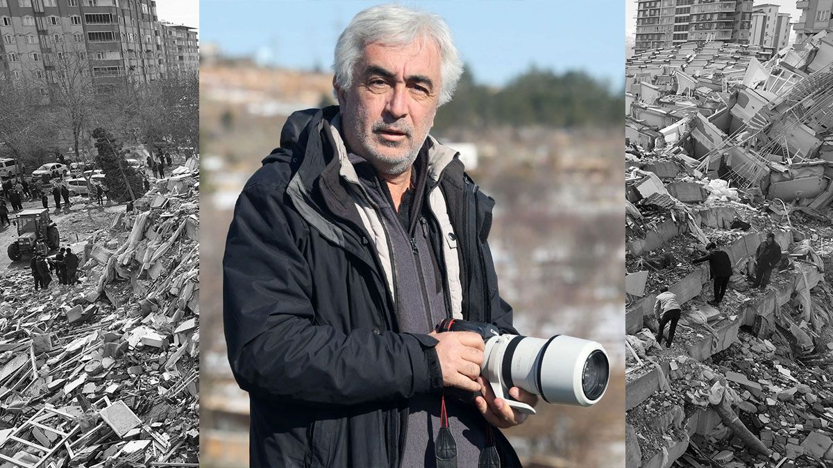 Adam Altan, el fotógrafo que inmortalizó el dolor de un padre por la muerte de su hija en el terremoto de Turquía (Foto: Gentileza AFP)