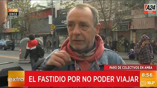 Paro del tren Sarmiento: el dramático relato de un pasajero enfermo de cáncer