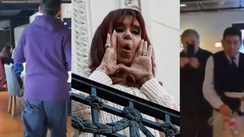 Cristina Kirchner presa: el video del escrache de agrupaciones kirchneristas en dos reconocidos restaurantes (Foto: captura)